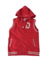 [D16BY21209102 / 533-80] Boy's Hoodie Vest (RED, 80 (1Yr))