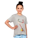 [D17GR18103102 / 800-80] Girl's T-Shirt (GRAY, 80 (1Yr))