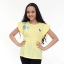 [D19GR16101701 / 651-80] Girl's Top (YELLOW, 80 (1Yr))