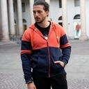 [D19MN21109501 / 751-XS] Men's Hoodie Jacket (NAVY BLUE, XS)