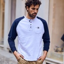 [D19MN23210402 / 751-XS] Men's Pullover (NAVY BLUE, XS)