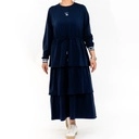 [D19WM29112112 / 751-XS] Women's Dress (NAVY BLUE, XS)