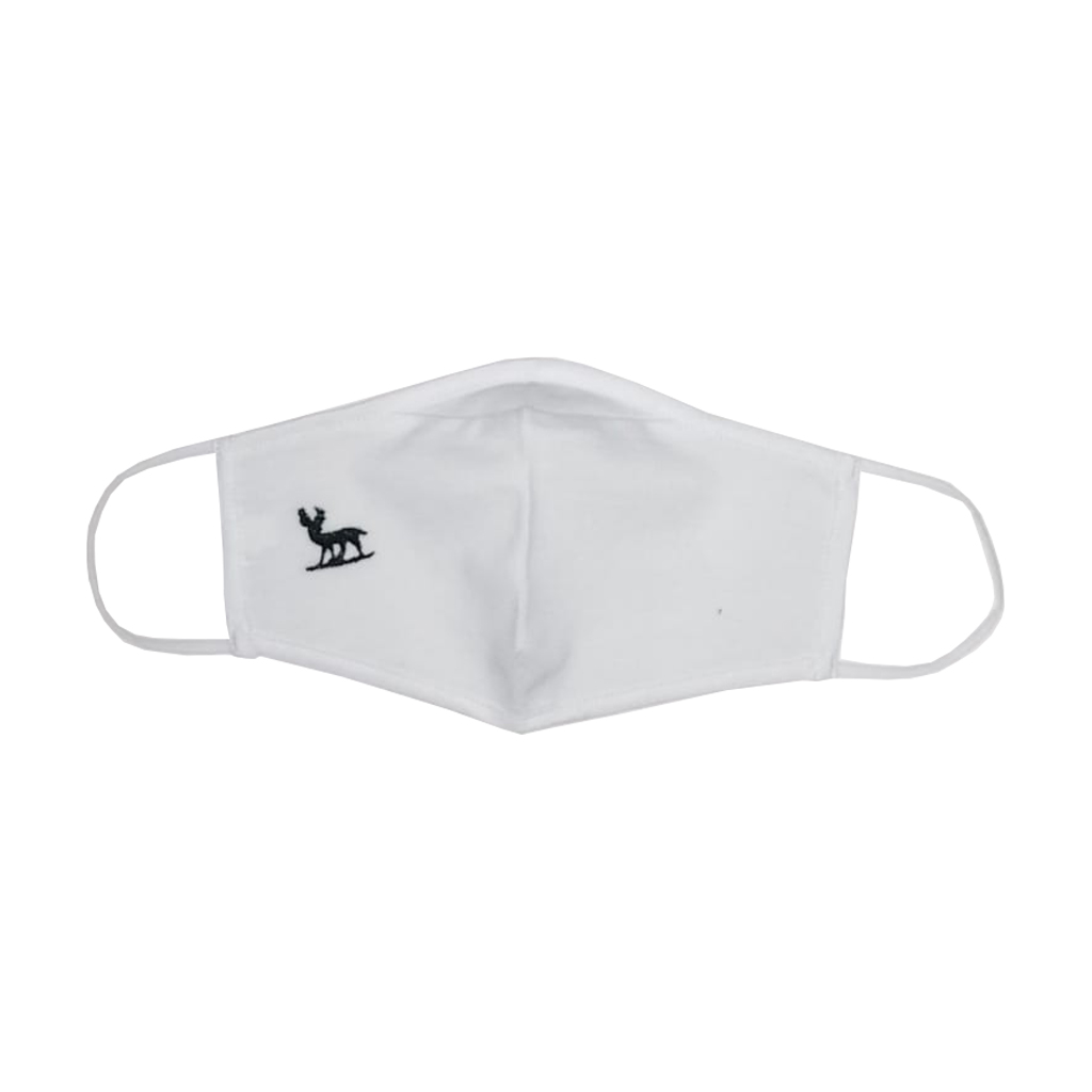[D20NL50258107 / 213-S] D&amp;D Face Mask Embroided Logo (WHITE, S)