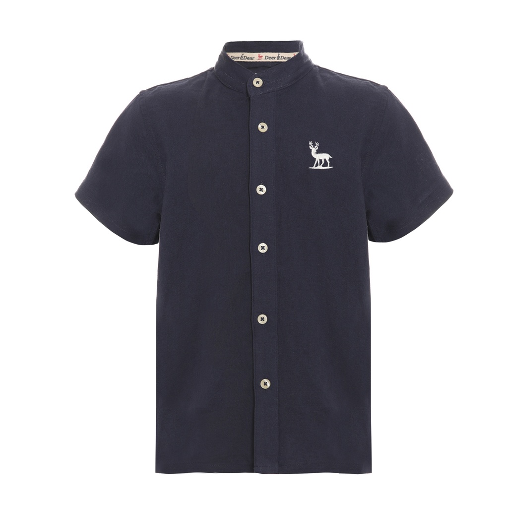 قميص لينين_Linen Boy's Short Sleeve Shirts
