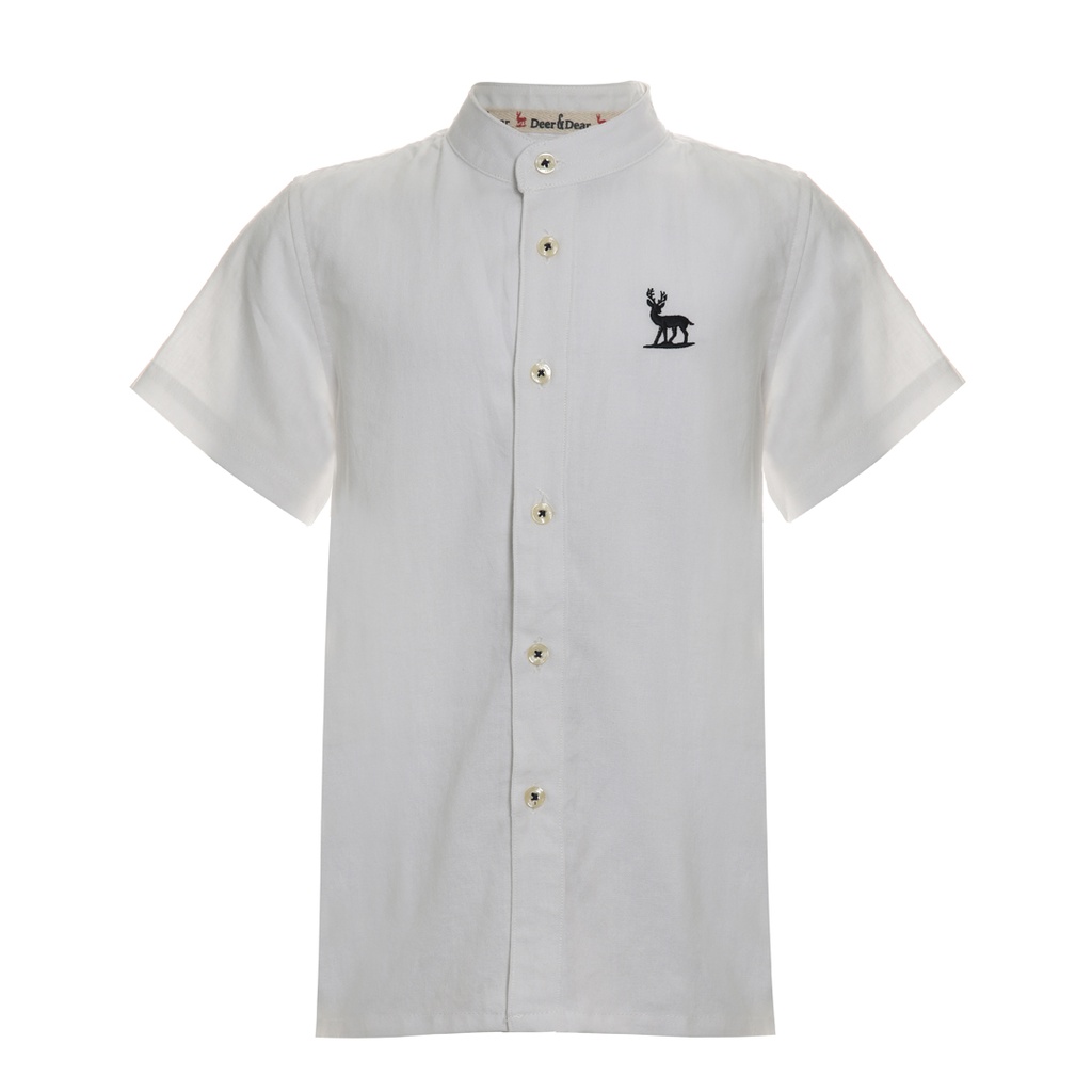 Boy's Short Sleeve Linen Shirts