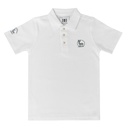 [DMN1BB1502704 / 852-S] Men's Polo Shirt (WHITE WITH GRAY LOGO, S)