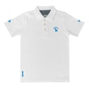 [DBY1BB8602114 / 855-90] Boy's Polo Shirts (WHITE WITH AZURE LOGO, 90 (2Yrs))