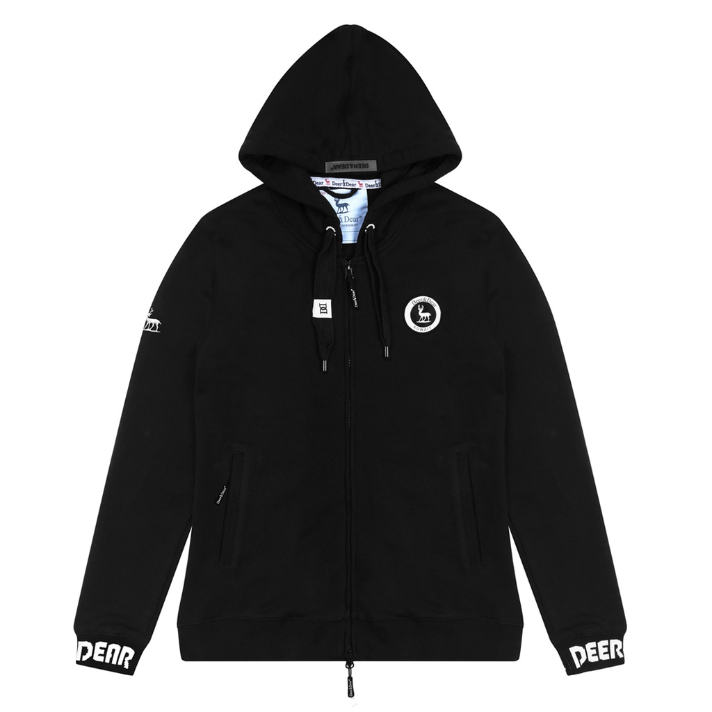 [DWM2BB2209105 / 900-XS] Women's Hoodie Jacket (BLACK, XS)