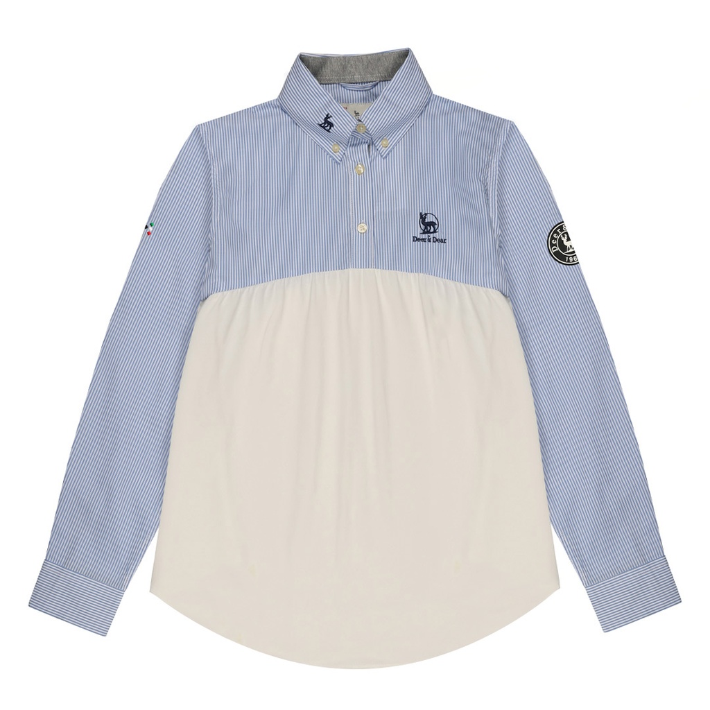 قميص كم طويل_Women's School Long Sleeve Shirt