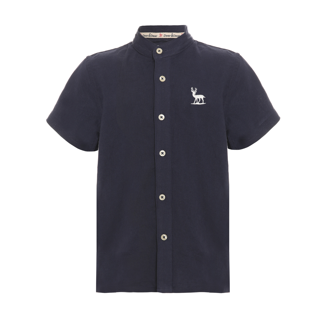 Boy's Short Sleeve Linen Shirts