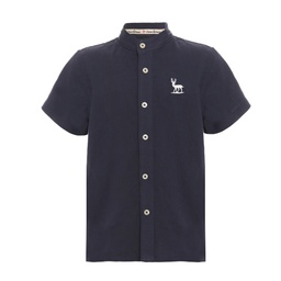 [DBY1BB6801103] قميص لينين_Boy's Short Sleeve Linen Shirts