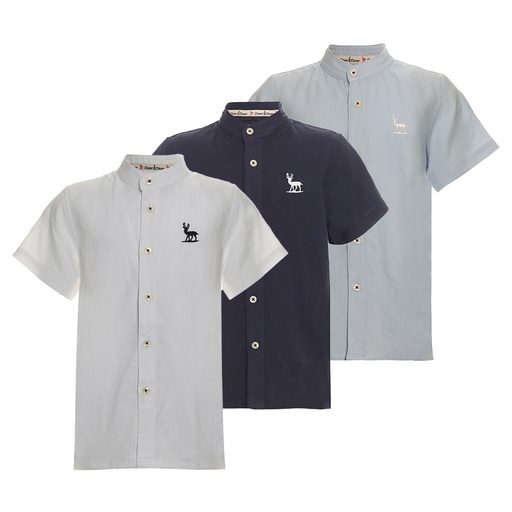 [DBY1BB6801103] Boy's Short Sleeve Linen Shirts