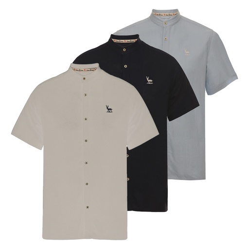 [DMN1BB1501102] Men's Short Sleeve Linen Shirts