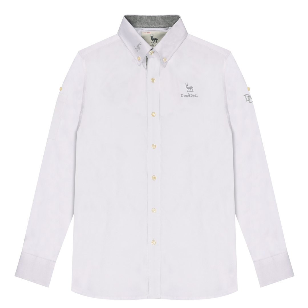 قميص كم طويل_Men's School Long Sleeve Shirts