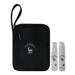 [DUS1BC3415113 / 900-FREE] حقيبة صحية مع زجاجة ماء من دير اند دير _D&amp;D Sanitary Bag With Small Bottle