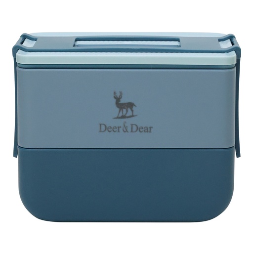 [DUS1BC5868102 / 721-FREE] D&D Double Layer Lunch Box Set With Spoon