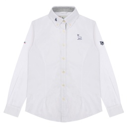 [DWM1BC1601115] قميص كم طويل_Women's School Long Sleeve Shirt