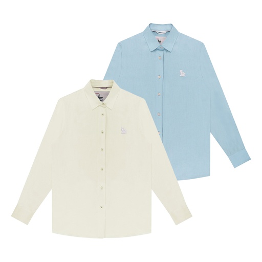 [DBY1BD6801101] Boy's Long Sleeve Linen Shirts